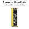 8*18650 Battery Case PD 45W Super Fast Charging Transparent Rechargeable Case Weldless Box With Outdoor Light