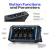 FNIRSI 2C53P Digital Oscilloscope 3in1 Touch Screen Multimeter Signal Source 2 Channel 50MHz 250Ms/S 19999 Counts