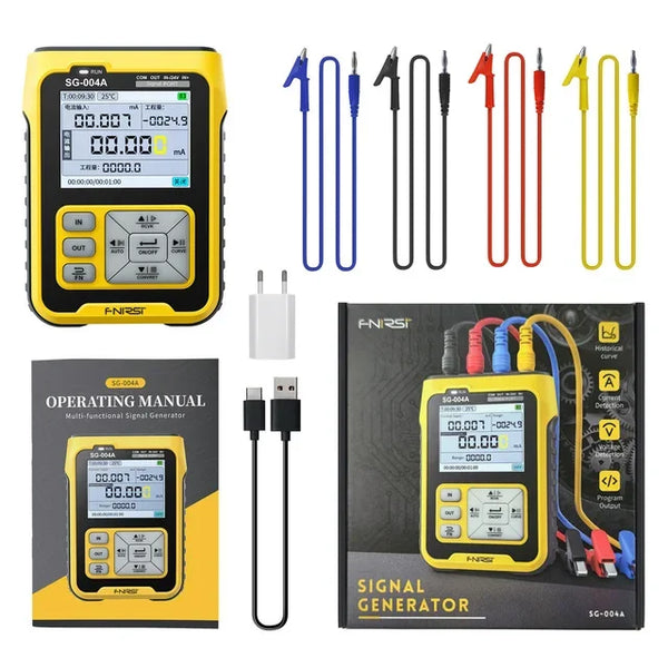 FNIRSI  SG-004A  Signal Generator Multifunctional 4-20mA 2.4" TFT Digital  Adjustable Thermocouple Resistance Process Calibrator