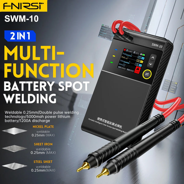 FNIRSI SWM-10 Adjustable Welding Machine Portable 4-Position Adjustable Battery Spot Welder  Up To 0.25mm