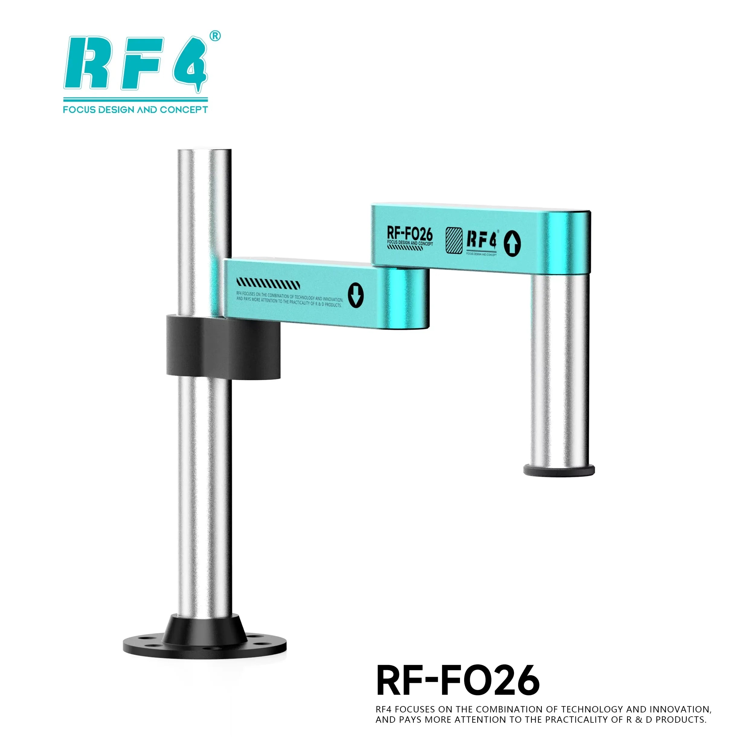 RF4 Rotating Microscope Folding Universal Stand FO24 FO25 FO26 Swing Arm For Stereo Microscope HDMI USB Video Camera Tools