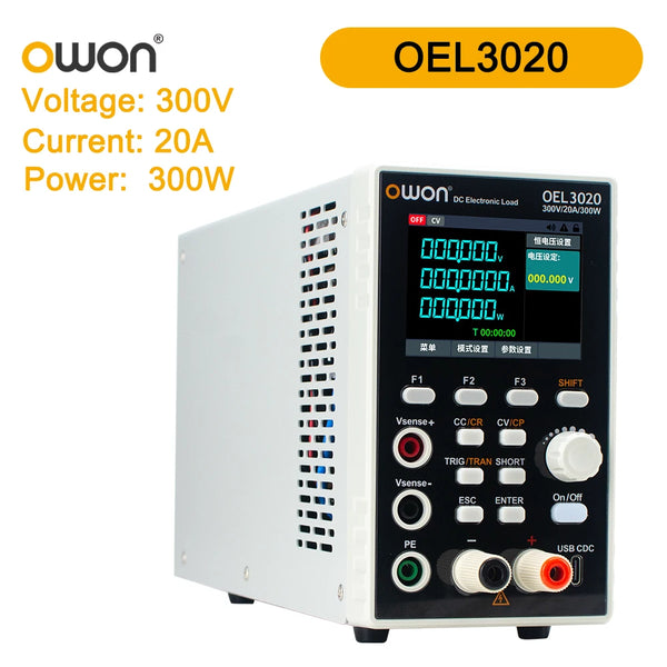 OWON High-Performance Programmable Electronic Load DC OEL1515/OEL3020/3030 150W/300W 150V/300V 15A/20A/30A Electronics Load