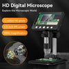 50-1000X Digital Microscope 4.3 Inch IPS 2MP HD Lens 8LED Adjust Light 2000mAh Electronic detail image 2