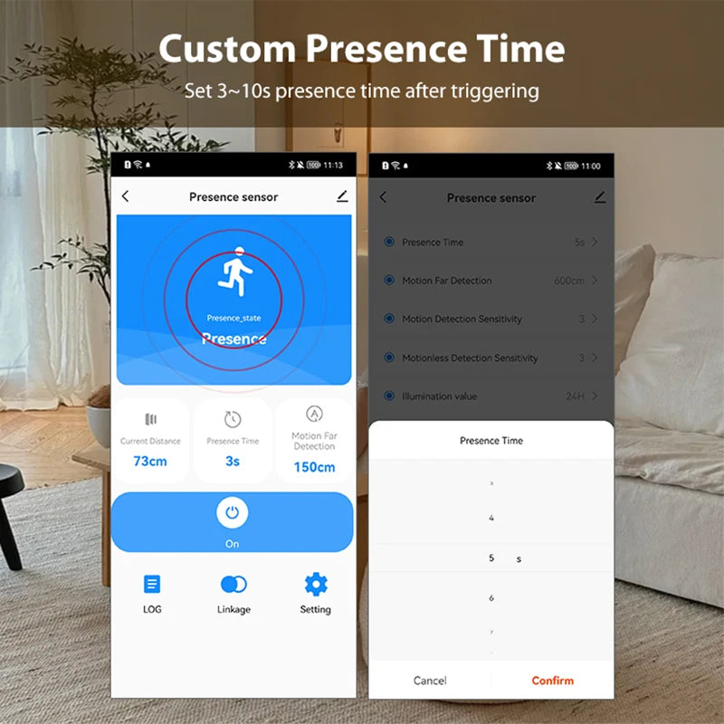 Tuya Smart Life ZigBee/WiFi 24G MmWave Radar Human Body Presence Motion Sensor For Light Switch Luminosity Detection 110/220V
