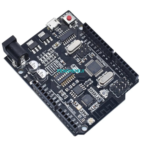 UNO+WiFi R3 ATmega328P+ESP8266 CH340 (32Mb di memoria) 6V-9V USB-TTL CH340G per Arduino NodeMCU WeMos una scheda di sviluppo