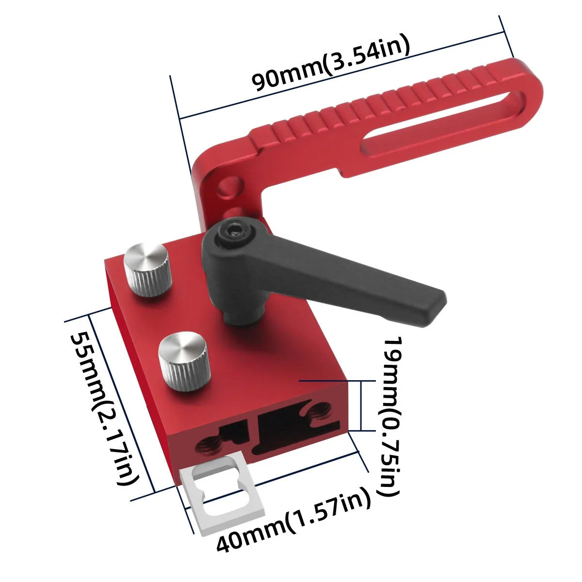 Miter Saw Fence  Track Stop Block Mitre Table Saw DIY Push For 30/45 Type Aluminum Alloy Track 75 Type Fence Modified Table Saw