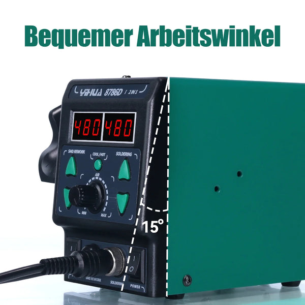 YIHUA 8786D Soldering Iron Hot Air Soldering Station DIY Digital Rework Station Phone Repair BGA SMD Solder Tool Welding Station