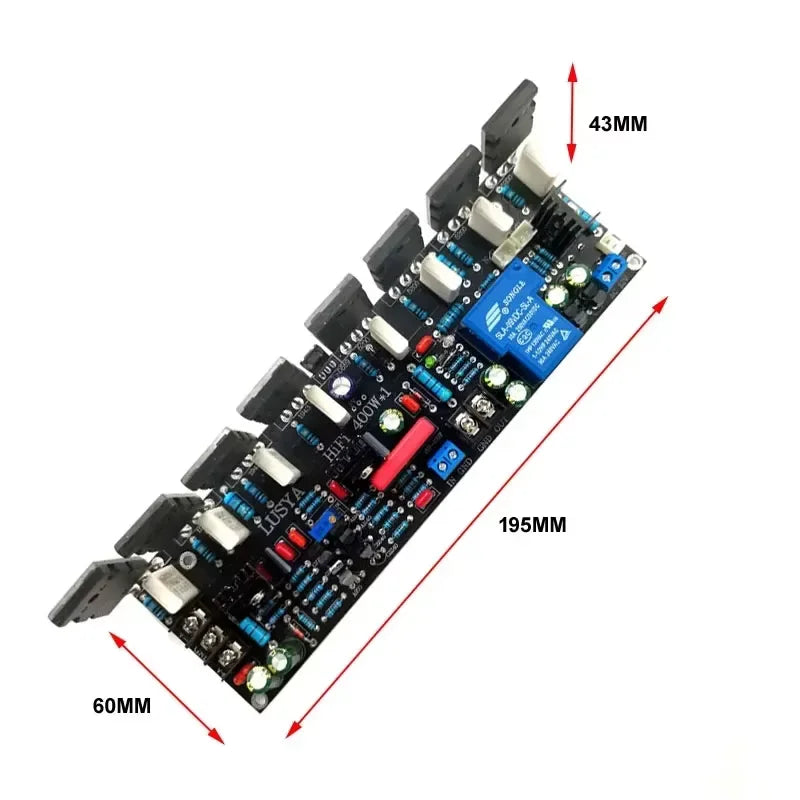 Upgraded Version Mono 400W Tube 2SC5200 + 2SA1943 20V-90V HIFI High Power Audio Amplifier detail image 3
