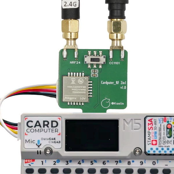 433MHz CC1101 NRF24 2-in-1 RF Module Development board for M5Stack Cardputer, Plug-and-Play Grove Port, Supports Bruce Firmware