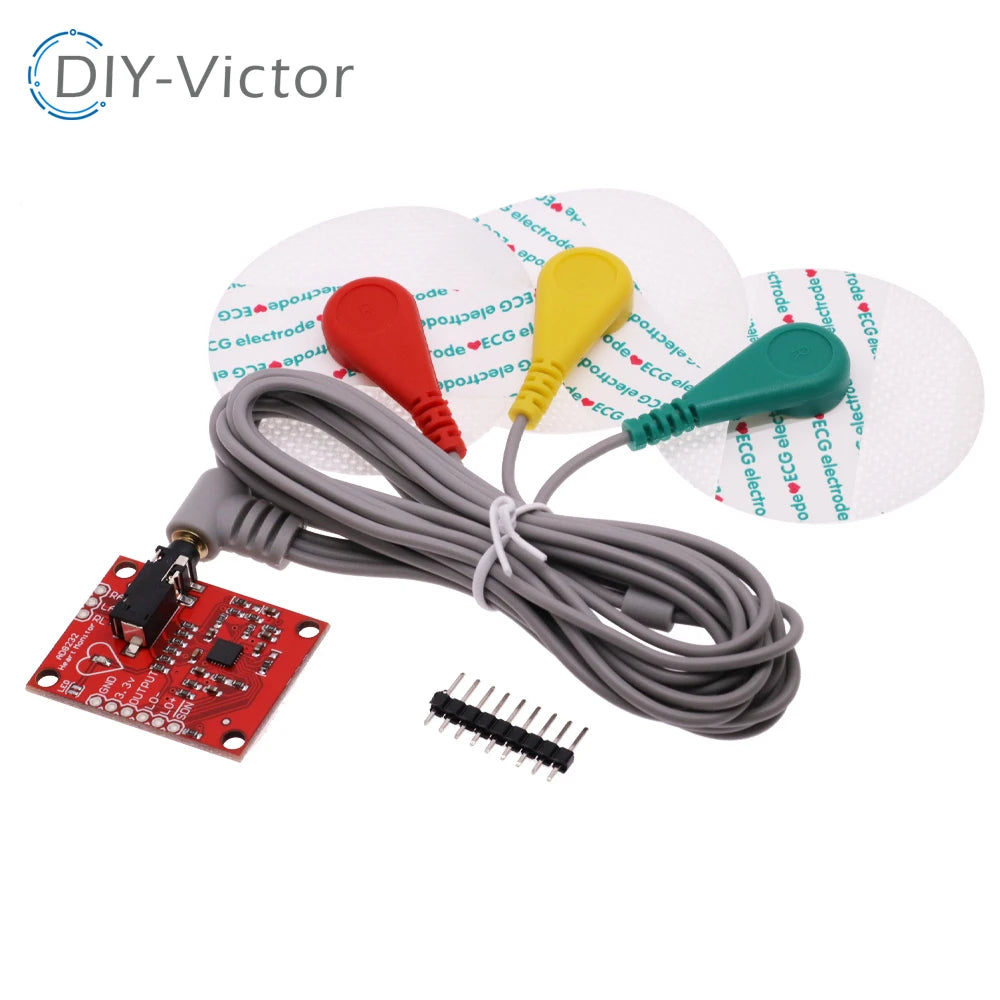 Muscle signal sensor EMG Sensor Ecg module AD8232 ecg measurement pulse heart ecg monitoring sensor kit for Arduino UNO R3