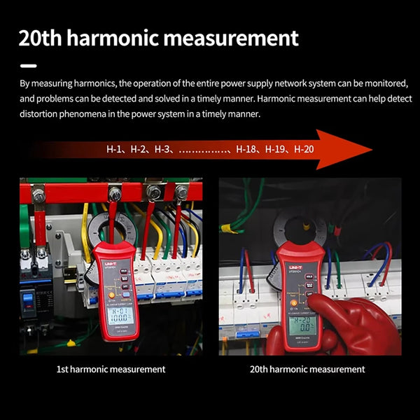 UNI-T UT251C+ Leakage Current Clamp Meter 60A AC Digital Ammeter Pliers True RMS PEAK Hold detail image 4