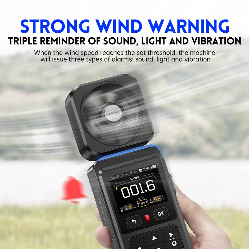 FNIRSI FAM-02 3 in 1 High Accuracy Anemometer Thermometer Handheld Professional Anemometer Wind Speed Measuring Instruments