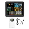 Estación meteorológica inteligente FJ3566M con medidor de temperatura y humedad para interiores y exteriores, reloj meteorológico, indicador de temperatura y humedad y 1 sensor.