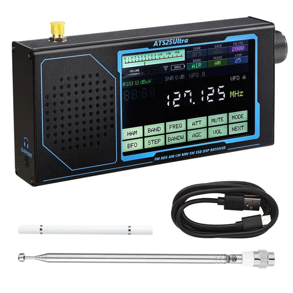 ATS25 ULTRA FM SW SSB MW LW AIR SDR Receiver Aviation Band Receiver Supports Bluetooth WiFi detail image 6
