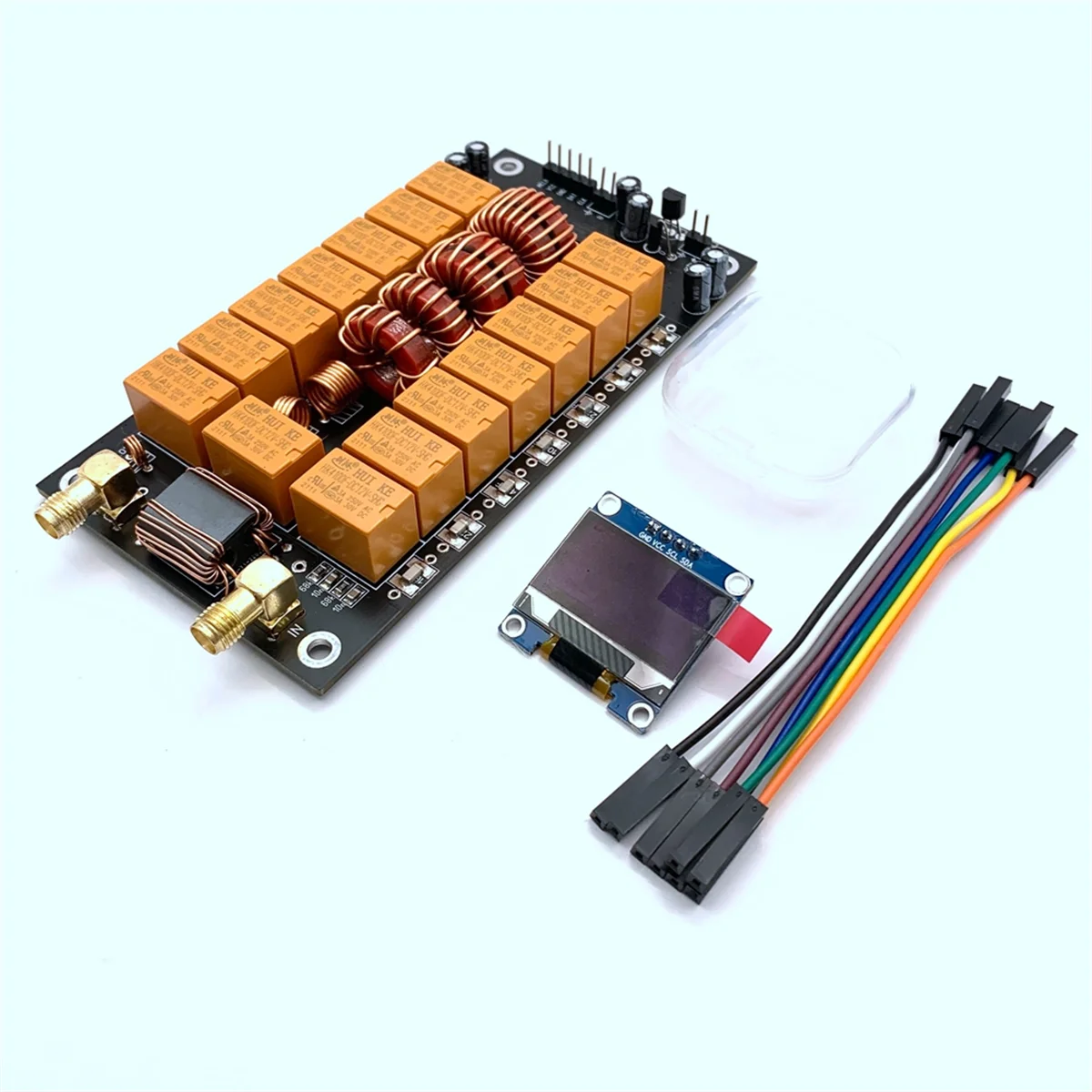 Материнская плата антенного тюнера с экраном, готовая версия, набор для самостоятельной сборки антенны, тестер электронных компонентов ATU-100 400MA