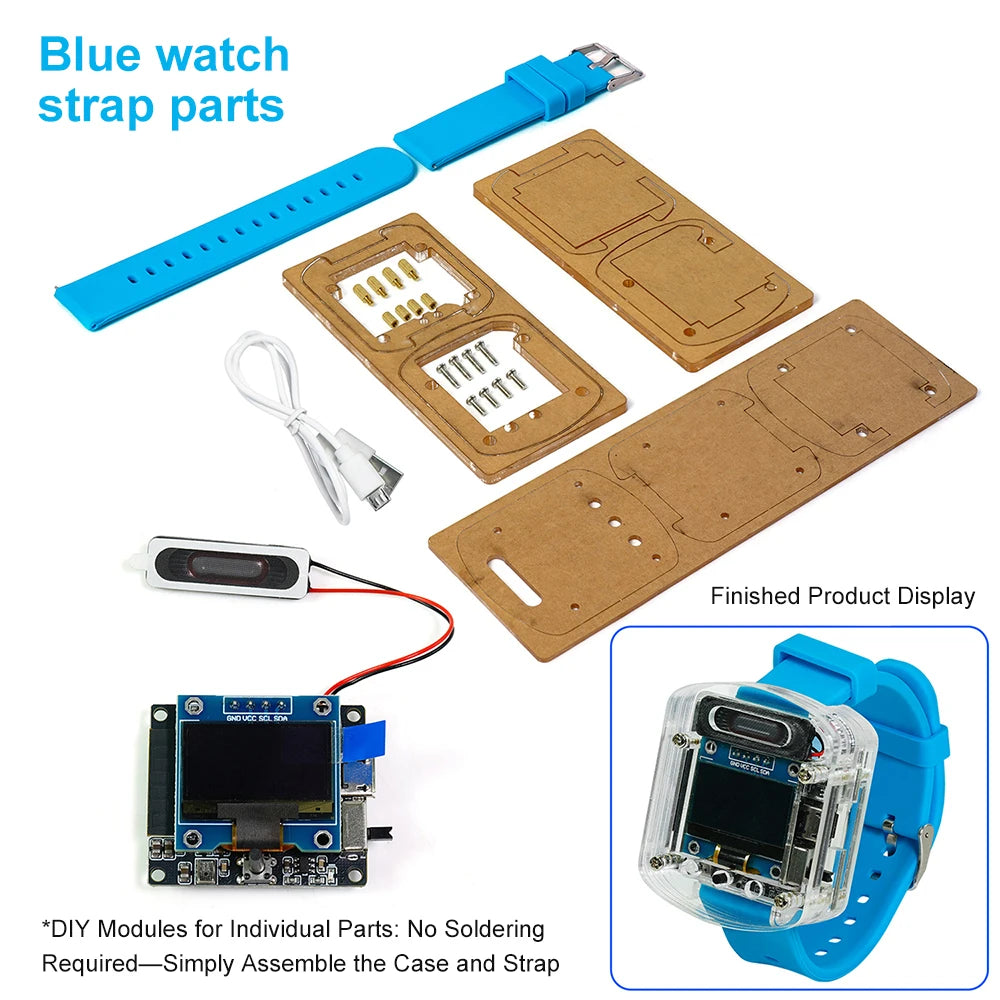 Xiaozhi AI Electronic Voice Watch Kit Artificial Intelligence Conversation ESP32 S3 N16R8 Development Board OLED Screen AI Robot