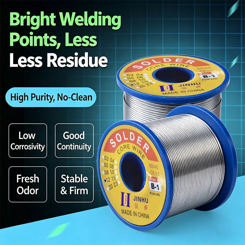 250g Rosin Core Solder Wire Low Temperature Solder Joint Bright and Easy To Solder 1.0/1.2/1.5/2.0mm Solder Joint Solder Wire