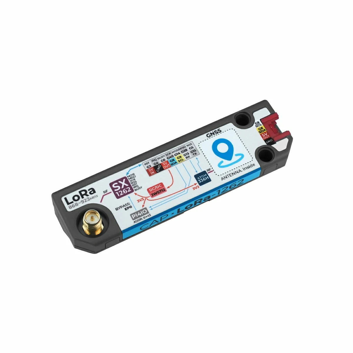 M5Stack Cap LoRa-1262 for Cardputer Adv SX1262 LoRa Module Frequency 868 to 923 MHz SMA detail image 3