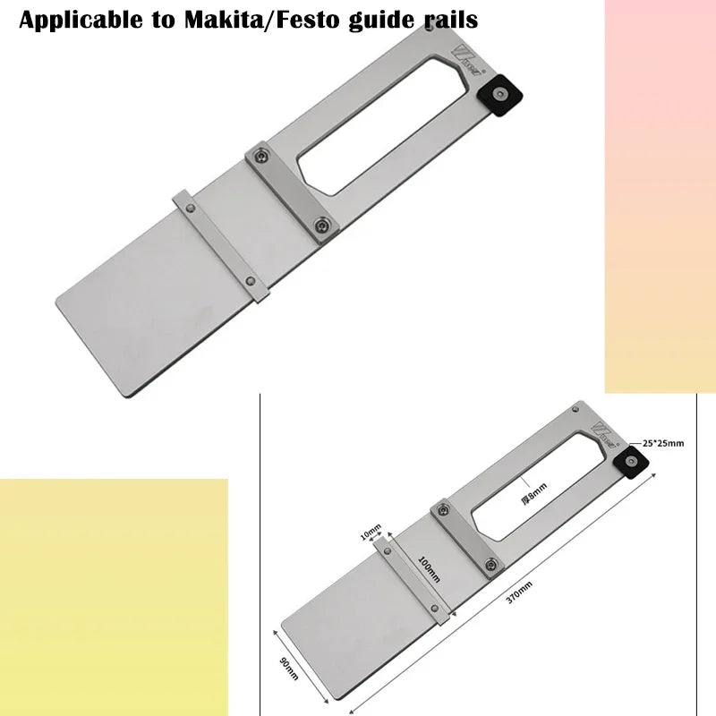 Right  Angle Guide Rail Clamp Square Cutting Electric Circular Saw Track Auxiliary Tool for Festo/Makita Wnew Guide Rail System