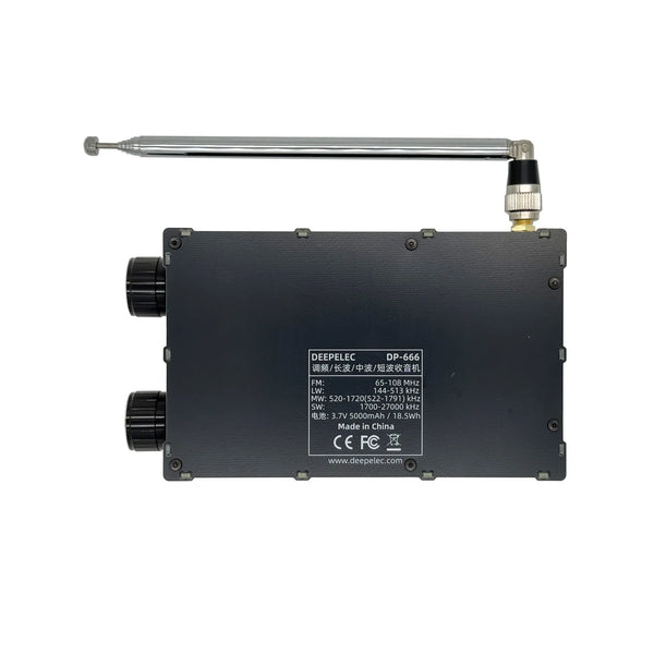 DP-666 TEF6686 Radio mit hoher Empfindlichkeit, Vollband-FM, AM, LW, MW, SW und Kurzwelle, ESP32 RDS, 2,8-Zoll-IPS-LCD-Display, DeepELEC