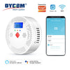 Tuya WiFi Smart Carbon Monoxide Detector Alarm 85dB Sound Warning LCD Digital Display Home Indoor Real-Time CO Monitor Poisoning