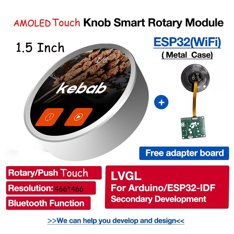 EPS32 S3 LVGL Arduino WIFI Bluetooth Development Board High Brightness 1000nit 1.5inch OLED detail image 4