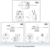 MOES Smart Plug WiFi, Brightness & Timer Control, Works with Tuya App, Alexa Google Voice Control, EU/UK/US Plug