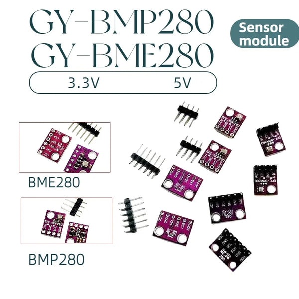10pcs BME280 BMP280 3.3V 5V Atmospheric Pressure Sensor GY-BME280-3.3 Temperature Humidity Sensor Module for Arduino