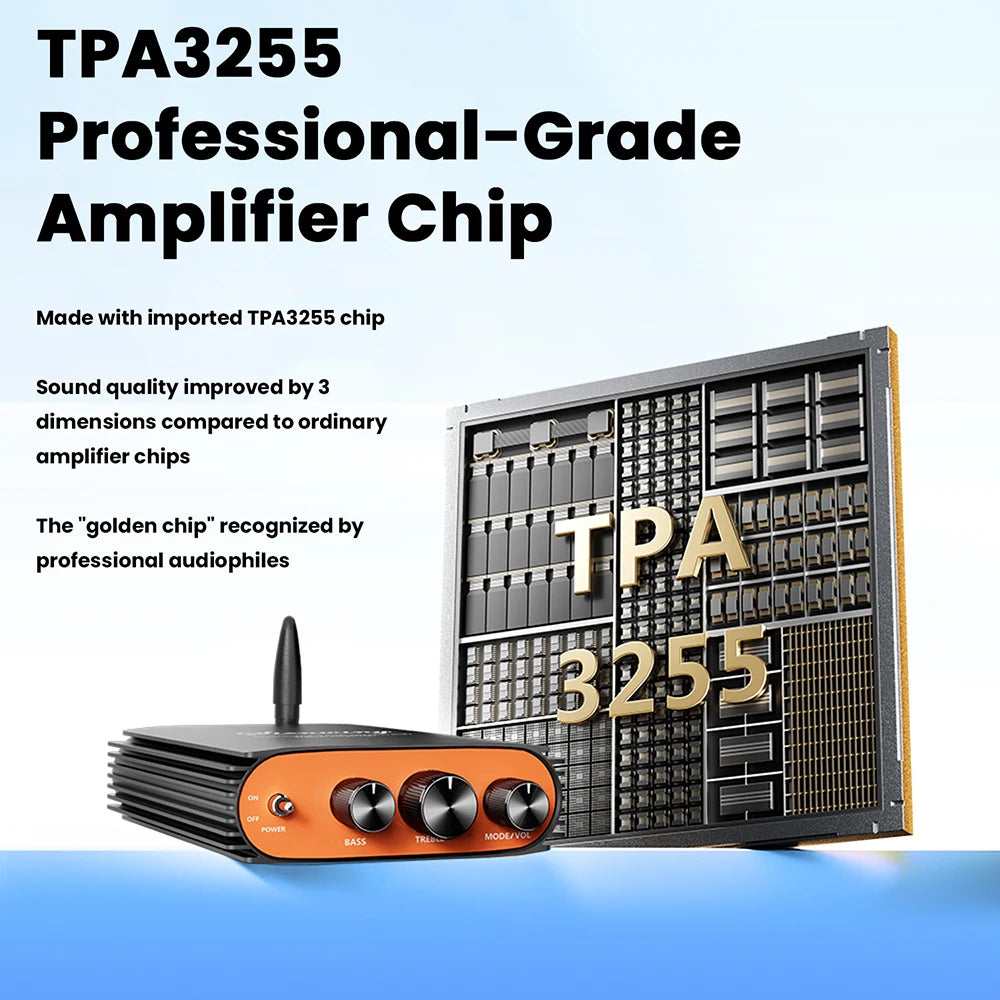 Bluetooth 5.3 HiFi Power Amplifier TPA3255 Chip 600W Dual Channel DSP Sound Tuning for Home Theater/Car Audio