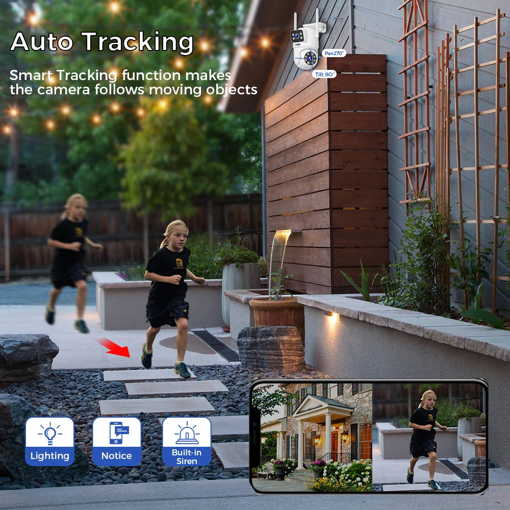 Hiseeu 16CH NVR Dual Lens Wireless CCTV Surveillance Kit Human Detection Night Vision P2P 3K 6MP IP Cameras Security System