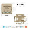 MOES Tuya Mini WiFi/Zigbee intelligens kapcsoló/fényerőszabályzó modul DIY modul fénykapcsoló 1/2 bandás távirányító Work Alexa Google Home