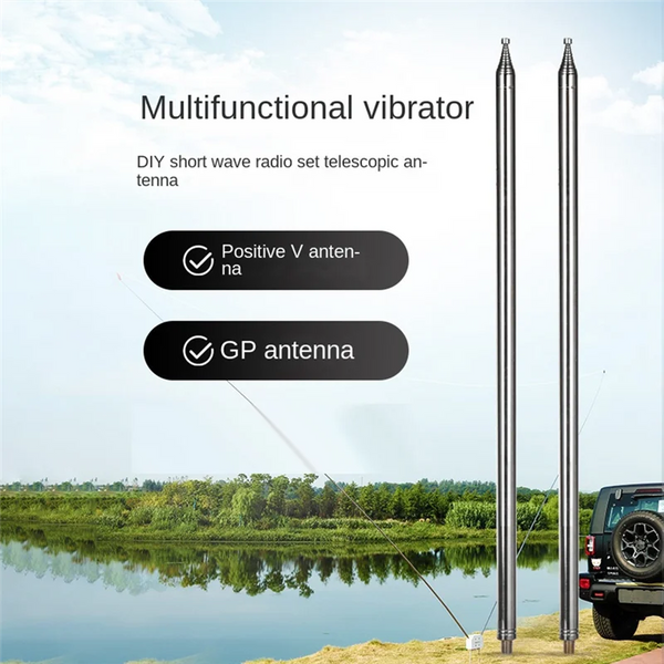 BD7IBI 5.2M Stainless Steel Whip Antenna Pull Rod for HF Radio Positive V Antenna GP Antenna detail image 2