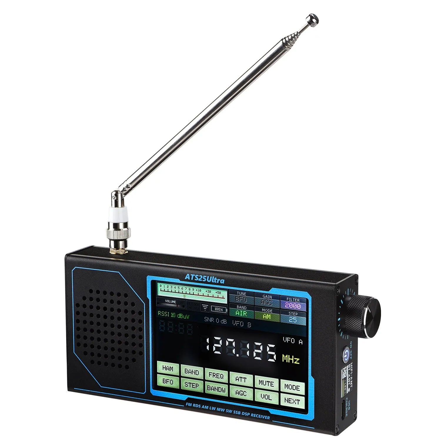 ATS25 ULTRA FM SW SSB MW LW AIR SDR Receiver Aviation Band Receiver Supports Bluetooth WiFi detail image 5