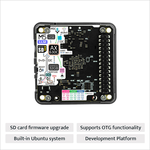 M5stack Official LLM (Large Language Model) Module (AX630C)  Edge AI Development Board Suitable for Offline Model Operation