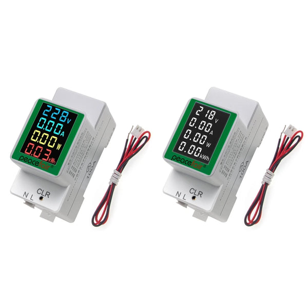 PZEM-008 Din Rail Electricity Digital Power Energy Meter Watt Kwh Wattmeter Monitor Ammeter Voltmeter AC 50-300V 100A