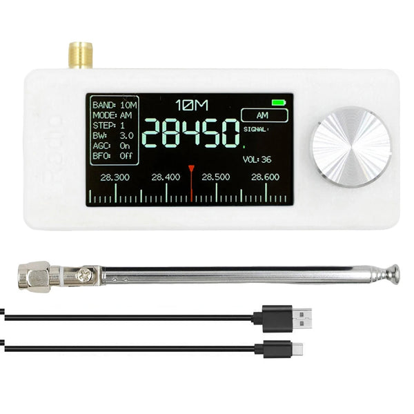 New SI4732 0.5-108mhz Pocket Mini Radio LSB USB AM FM All Band Radio Receiver with Antenna FM/AM Radio HF SW MW VHF Radio