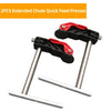 2Pcs Desktop Quick Acting  Woodworking Clamp Fast Fixing Workbench  Dogs Hold Down Guide Rail System Tool Stainless Steel Clamp