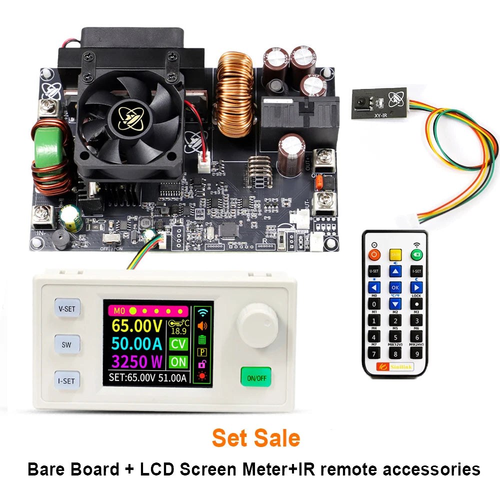 XY6550S 3250W 50A CNC Buck Power Supply Direct Current Stabilized Voltage Constant Voltage and Current Step-down Module MPPT