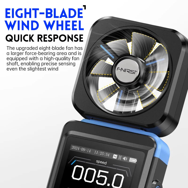 FNIRSI FAM-02 3 in 1 High Accuracy Anemometer Thermometer Handheld Professional Anemometer Wind Speed Measuring Instruments