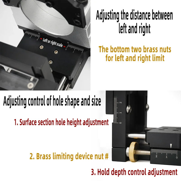 2 in 1 Mortising Jig Trimming Machine Slotting Bracket  Woodworking Slotting Locator Tool for Woodworking Furniture Splicing