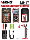 2in1 Insulation Resistance Digital Multimeter Rechargeable MH17 AC/DC Voltage True RMS 19999 detail image 7