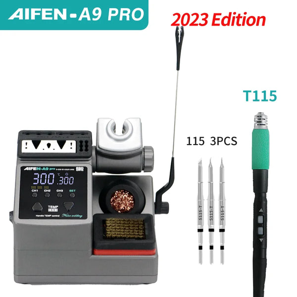 AIFEN A9PRO Soldering Station Compatible SUGON Soldering Iron Tip 210/245/115 Handle Control Temperature Welding Rework Station