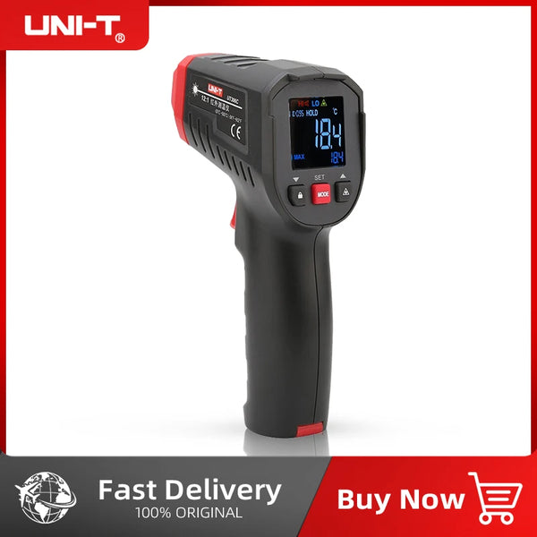 UNI-T Digital Thermometer Non-contact industrial Infrared Laser Temperature Meter UT306S UT306C Temperature Gun Tester-50-500