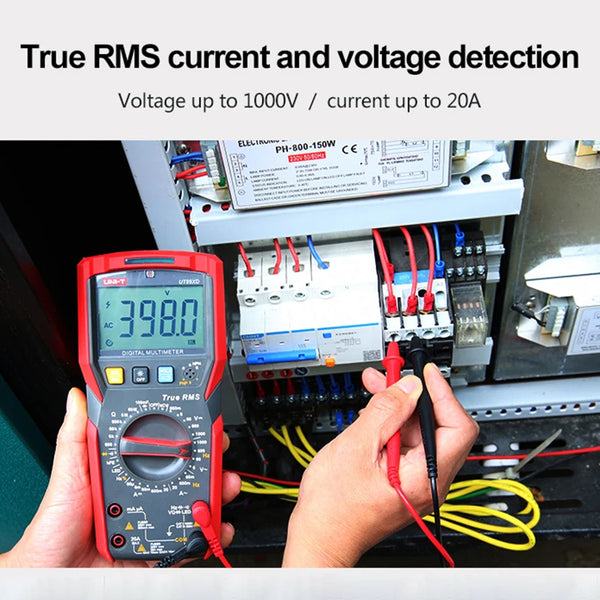 UNI-T Professional Digital Multimeter UT89X UT89XD True RMS NCV 20A Current AC DC Voltmeter Capacitance Resistance Tester