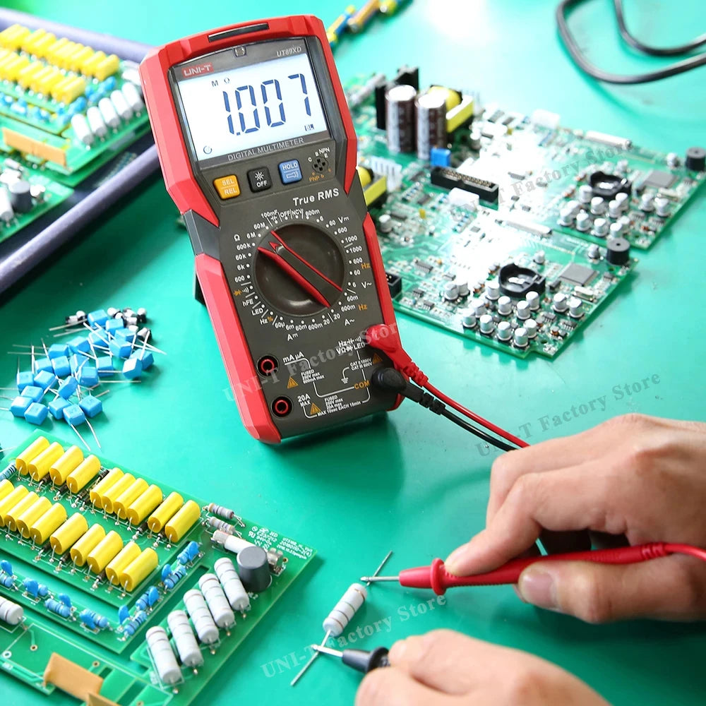 UNI-T Professional Digital Multimeter UT89X UT89XD True RMS NCV 20A Current AC DC Voltmeter Capacitance Resistance Tester