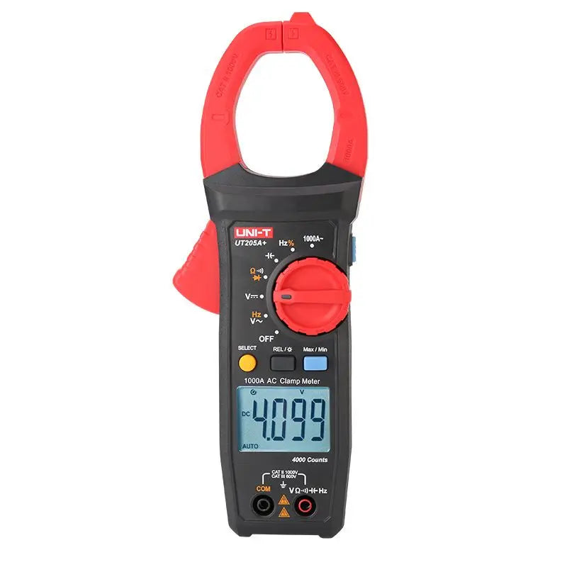 UNI-T UT205A+ UT206A+ Digital Clamp Meter 1000V AC DC Current Pliers Clamps Voltage Tester Ammeter Resistance Temperature Test