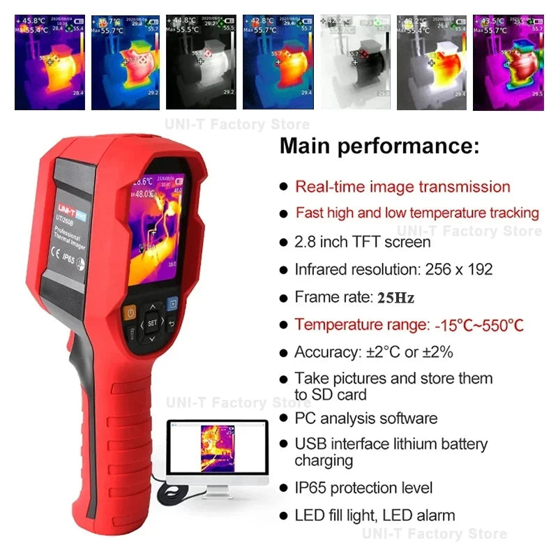 UTi260B  Handheld Thermal Camera Thermal Imager Infrared Thermographic Imaging for Heat Leak Inspection PCB Electric Repair