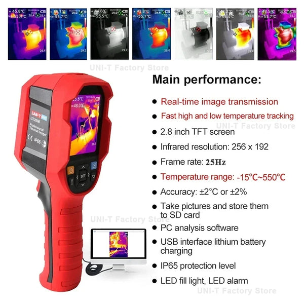 UTi260B  Handheld Thermal Camera Thermal Imager Infrared Thermographic Imaging for Heat Leak Inspection PCB Electric Repair