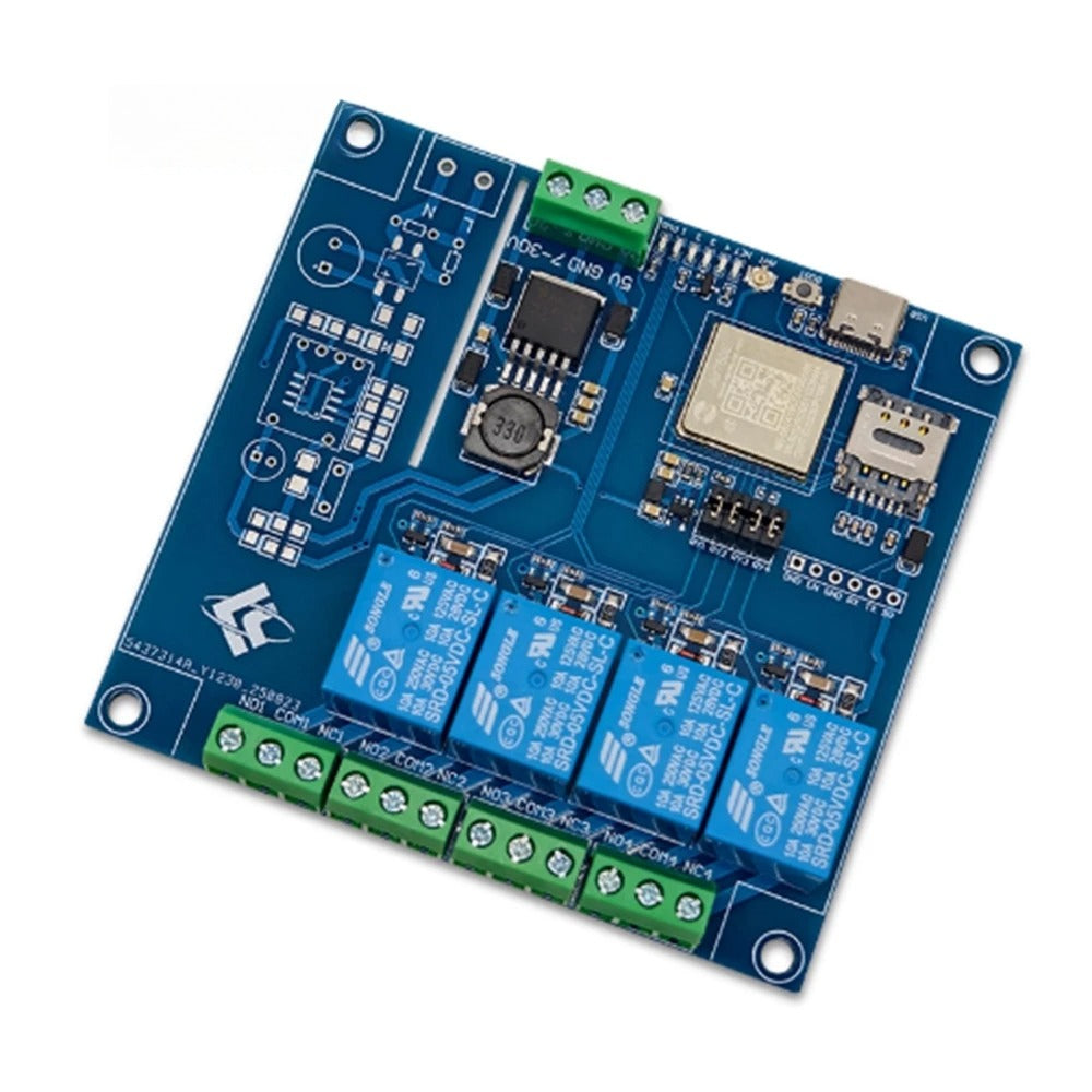 IR780E 4G full network four way relay module Bluetooth WiFi development board DC7-24V power detail image 4